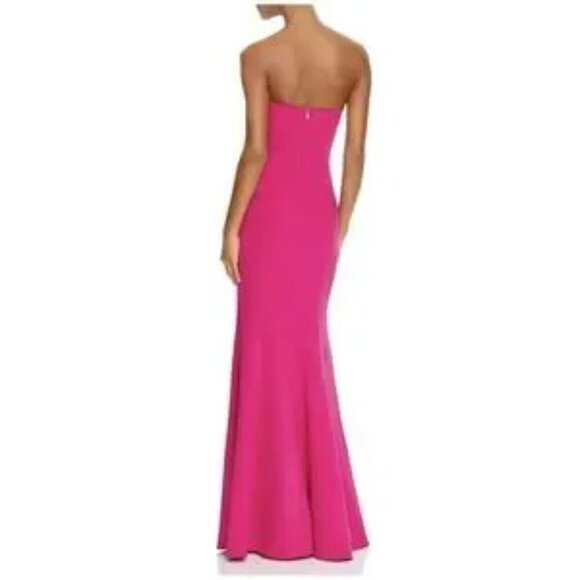 💕JILL STUART ~ Peony Pink Harlow Strapless Gown ~ Size 4 - Picture 2 of 5